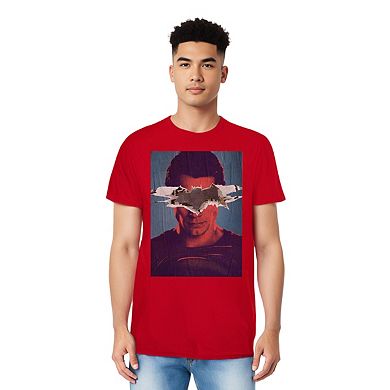 Batman V Superman Superman Poster Adult Heather T-shirt