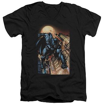 Batman The Dark Knight 1 Short Sleeve Adult V Neck T-shirt
