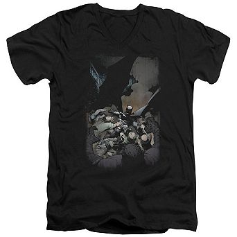 Batman 1 Short Sleeve Adult V Neck T-shirt