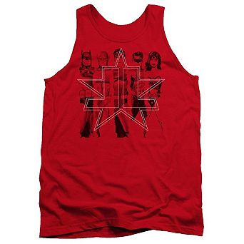 Justice League Of America Five Stars Adult Tank Top