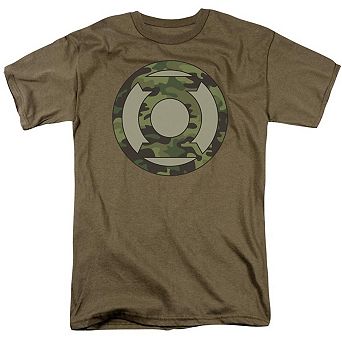 Green Lantern Camo Logo Short Sleeve Adult T-shirt