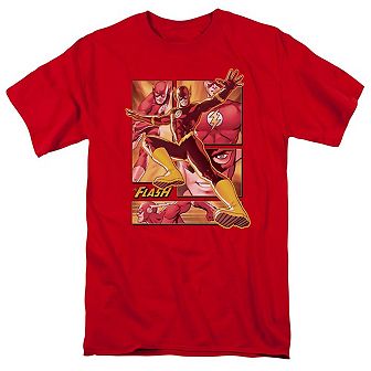 Justice League Of America Flash Short Sleeve Adult T-shirt