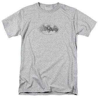 Batman Burned & Splattered Short Sleeve Adult T-shirt