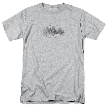 Batman Burned & Splattered Short Sleeve Adult T-shirt