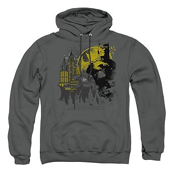 Batman The Dark City Adult Pull Over Hoodie