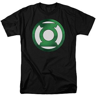 Green Lantern Green Chrome Logo Short Sleeve Adult T-shirt