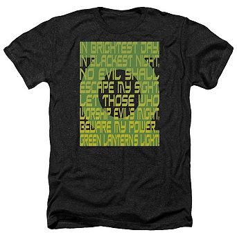 Green Lantern Green Lantern Oath Adult Heather T-shirt