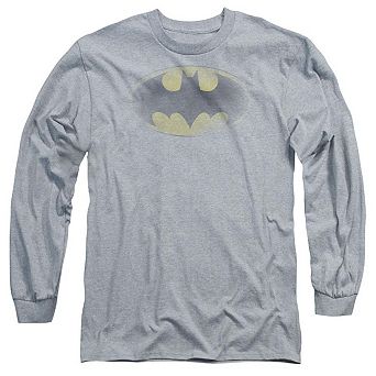 Batman Faded Logo Long Sleeve Adult T-shirt