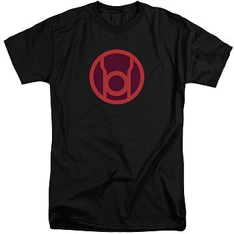 Green Lantern Red Symbol Short Sleeve Adult Tall T-shirt