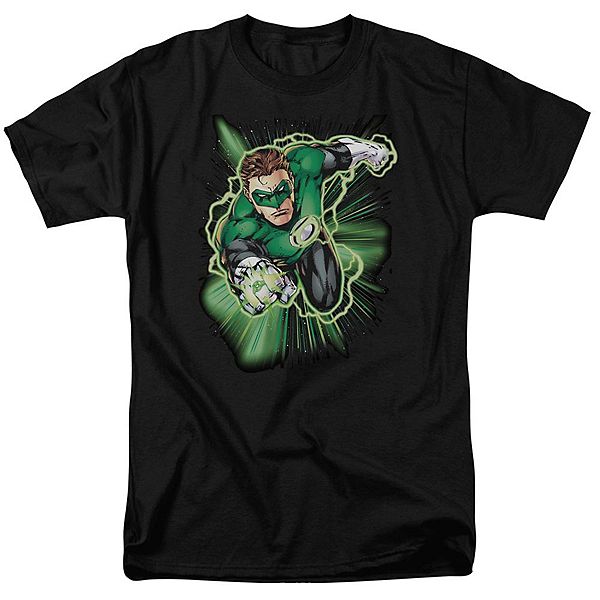 Justice League Of America Green Lantern Energy Short Sleeve Adult T-shirt