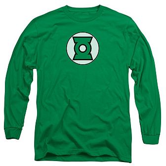 Justice League Of America Green Lantern Logo Long Sleeve Adult T-shirt