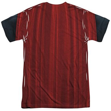 Batman V Superman Superman Uniform Short Sleeve Adult Poly Crew T-shirt