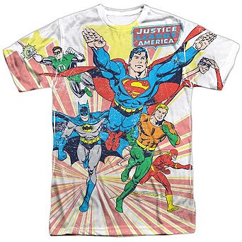 Dc Comics Coming At You Short Sleeve Adult Poly Crew T-shirt