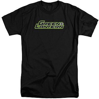 Green Lantern Scribble Title Short Sleeve Adult Tall T-shirt