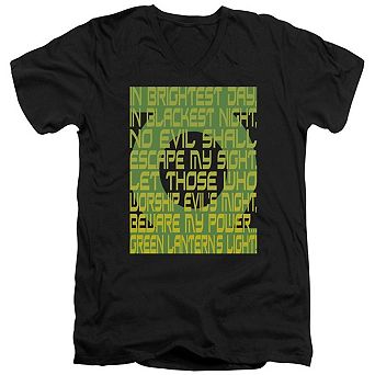 Green Lantern Green Lantern Oath Short Sleeve Adult V Neck T-shirt