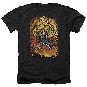 Superman Superman 1 Adult Heather T-shirt