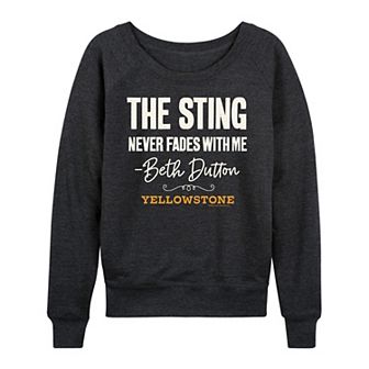 Women's Yellowstone Sting Never Fades French Terry Long Sleeve Tee