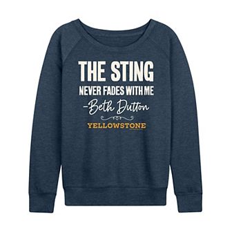 Women's Yellowstone Sting Never Fades French Terry Long Sleeve Tee
