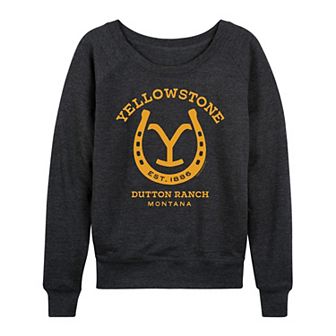 Women's Yellowstone Horseshoe Lockup French Terry Long Sleeve Tee