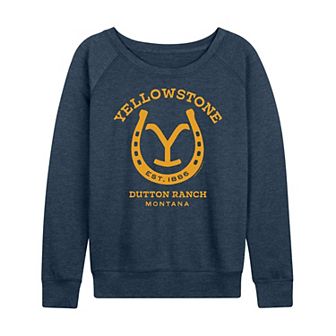 Women's Yellowstone Horseshoe Lockup French Terry Long Sleeve Tee