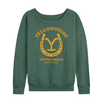 Women's Yellowstone Horseshoe Lockup French Terry Long Sleeve Tee