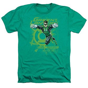 Green Lantern Sector 2814 Adult Heather T-shirt