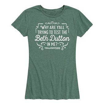 Women's Yellowstone Trying To Test Graphic Tee