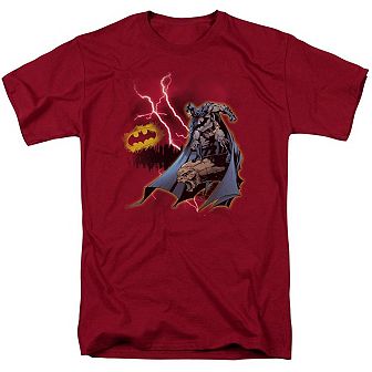 Batman Lightning Strikes Short Sleeve Adult T-shirt