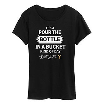 Women's Yellowstone Bottle In Bucket Day Graphic Tee