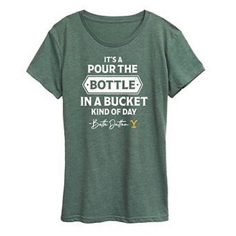 Women's Yellowstone Bottle In Bucket Day Graphic Tee