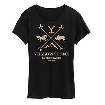 Women's Yellowstone Branding Iron Badge Graphic Tee