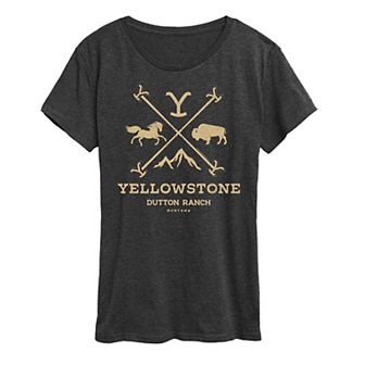Women's Yellowstone Branding Iron Badge Graphic Tee