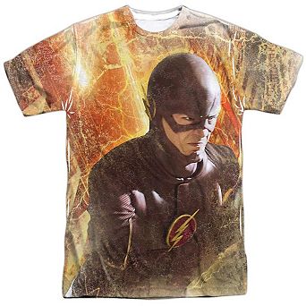 The Flash Flash Town Short Sleeve Adult Poly Crew T-shirt