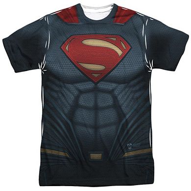 Batman V Superman Superman Uniform Short Sleeve Adult Poly Crew T-shirt
