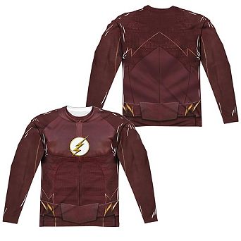 Flash Season Four Uniform Long Sleeve Adult Poly Crew T-shirt