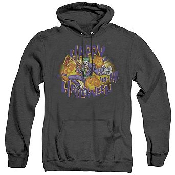 Batman Ha Ha Halloween Adult Heather Hoodie