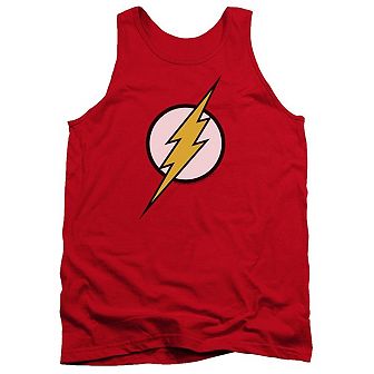 Justice League Of America Flash Logo Adult Tank Top