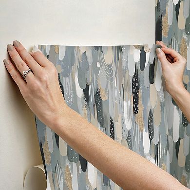 RoomMates Brushstroke Peel & Stick Wallpaper