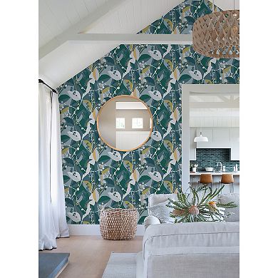 RoomMates Adelaide Modern Botanical Peel and Stick Wallpaper