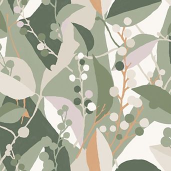RoomMates Adelaide Modern Botanical Peel and Stick Wallpaper