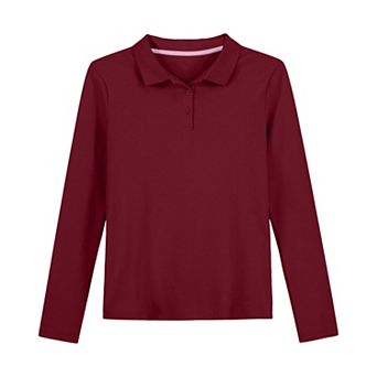 Girls 4-18 IZOD Long Sleeve Polo in Regular & Plus