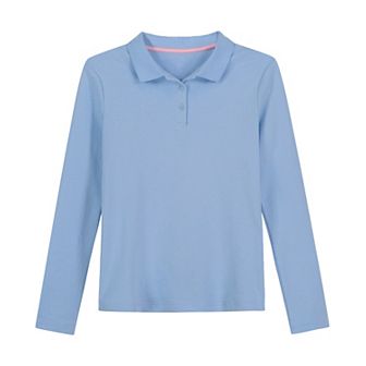 Girls 4-18 IZOD Long Sleeve Polo in Regular & Plus