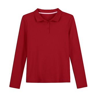 Girls 4-18 IZOD Long Sleeve Polo in Regular & Plus