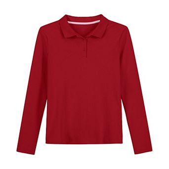 Girls 4-18 IZOD Long Sleeve Polo in Regular & Plus