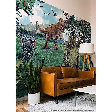 RoomMates Jurassic Park Multicolor Peel & Stick Wall Mural