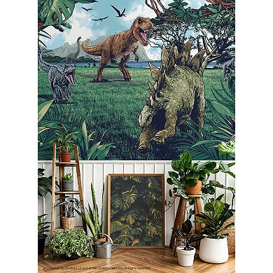RoomMates Jurassic Park Multicolor Peel & Stick Wall Mural