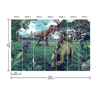 RoomMates Jurassic Park Multicolor Peel & Stick Wall Mural