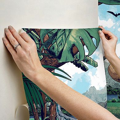 RoomMates Jurassic Park Multicolor Peel & Stick Wall Mural