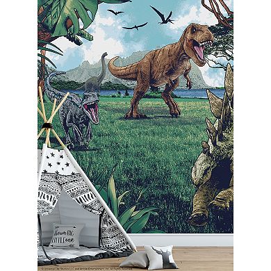 RoomMates Jurassic Park Multicolor Peel & Stick Wall Mural