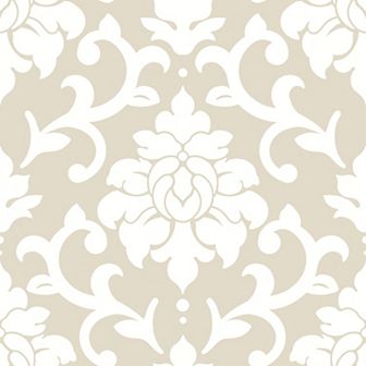 RoomMates Damask Taupe Peel & Stick Wallpaper